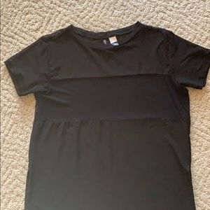 S H&M Black Mesh Tunic